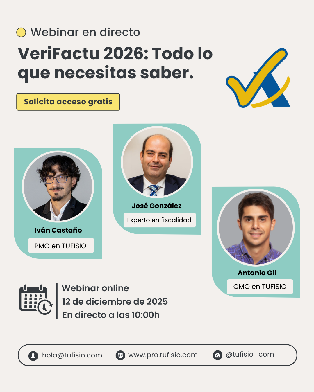 webinar verifactu con TUFISIO