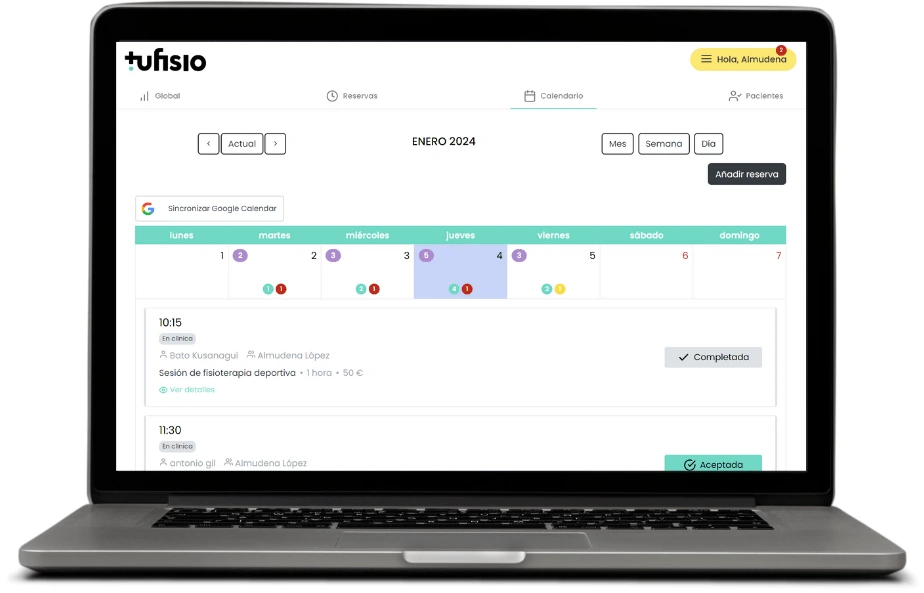 Calendario y agenda
