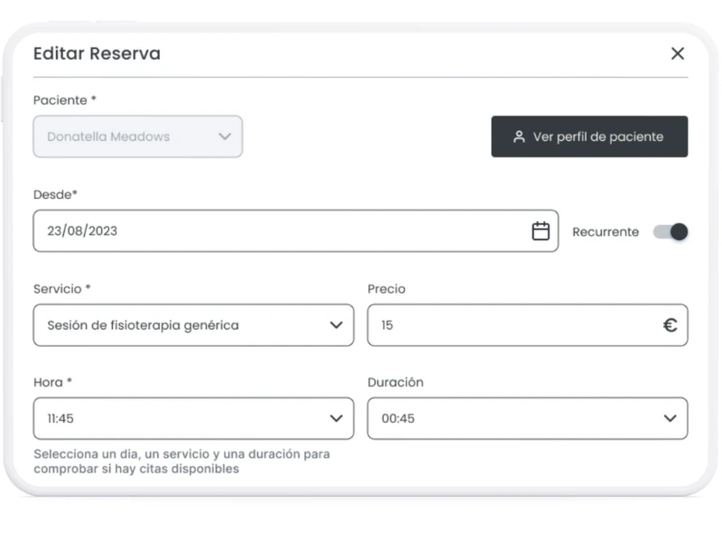 ¿Cómo crear citas recurrentes?