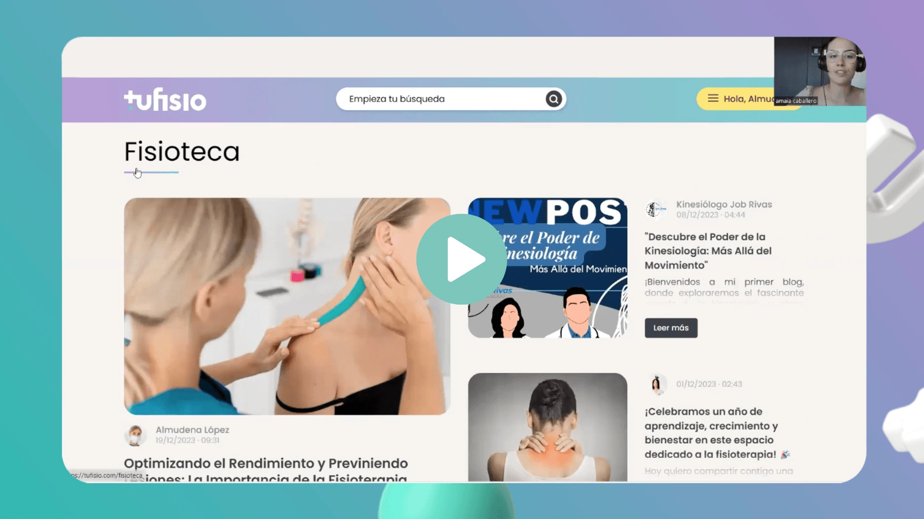 Posiciona tu perfil creando artículos en tu Fisioteca