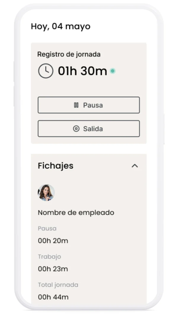 Registro de la jornada laboral del trabajador